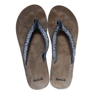 Sanuk flip flops sandals women's size 11